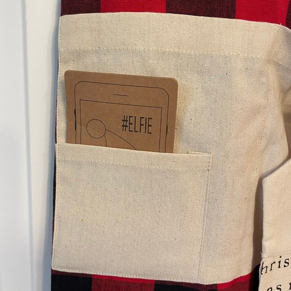 NWT MUD PIE Kitchen Apron W/ Pockets Christmas Holidays "EAT, DRINK & BE MERRY" - Picture 5 of 6